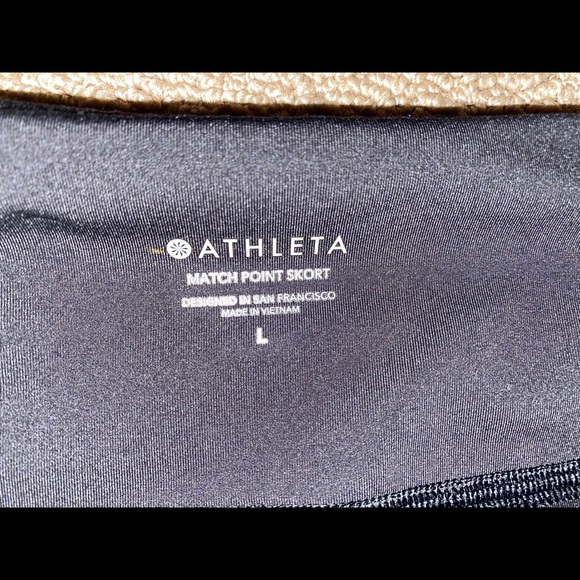 Athleta Match Point Skorts in Blk and White large - Picture 7 of 7